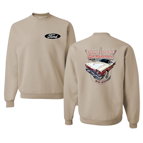 Wild Bobby 1957 Ford Fairlane Skyliner 312 Convertible Classic Vintage Car Lover Unisex Crewneck Sweatshirt