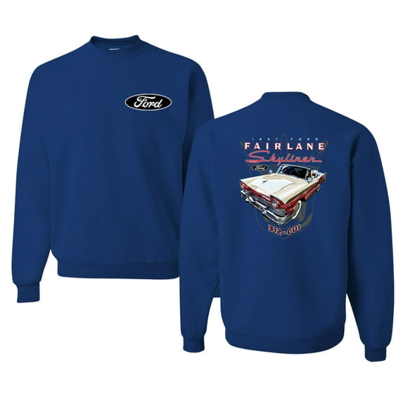 Wild Bobby 1957 Ford Fairlane Skyliner 312 Convertible Classic Vintage Car Lover Unisex Crewneck Sweatshirt