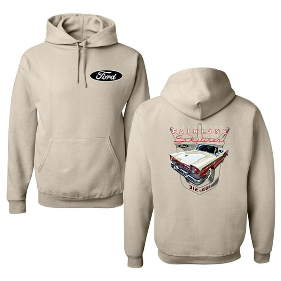 Wild Bobby 1957 Ford Fairlane Skyliner 312 Convertible Classic Vintage Car Lover Unisex Hoodie Sweatshirt