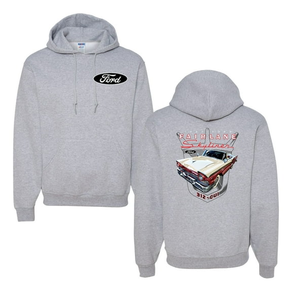 Wild Bobby 1957 Ford Fairlane Skyliner 312 Convertible Classic Vintage Car Lover Unisex Hoodie Sweatshirt