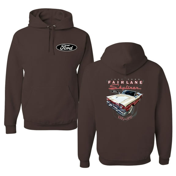 Wild Bobby 1957 Ford Fairlane Skyliner 312 Convertible Classic Vintage Car Lover Unisex Hoodie Sweatshirt