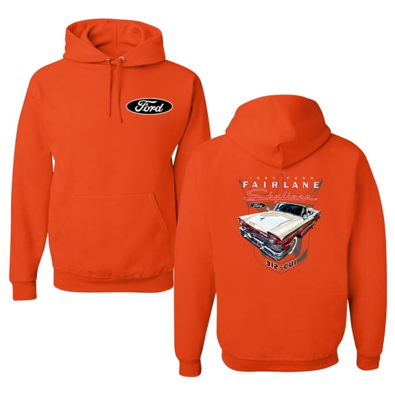 Wild Bobby 1957 Ford Fairlane Skyliner 312 Convertible Classic Vintage Car Lover Unisex Hoodie Sweatshirt