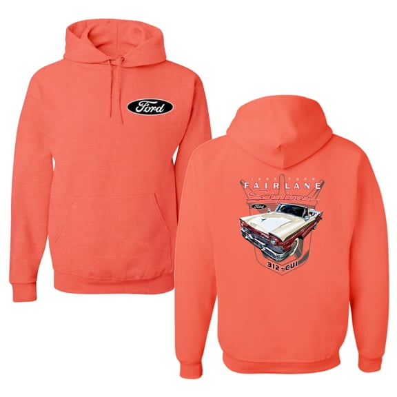 Wild Bobby 1957 Ford Fairlane Skyliner 312 Convertible Classic Vintage Car Lover Unisex Hoodie Sweatshirt