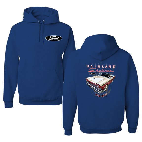 Wild Bobby 1957 Ford Fairlane Skyliner 312 Convertible Classic Vintage Car Lover Unisex Hoodie Sweatshirt