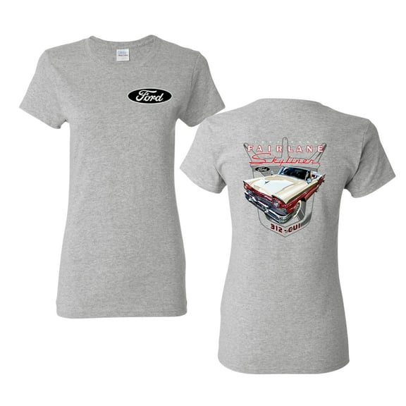 Wild Bobby 1957 Ford Fairlane Skyliner 312 Convertible Classic Vintage Car Lover Women Graphic Tee