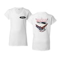 thumbnail image 1 of Wild Bobby 1957 Ford Fairlane Skyliner 312 Convertible Classic Vintage Car Lover Women Standard V-Neck Tee, 1 of 5