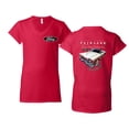 thumbnail image 1 of Wild Bobby 1957 Ford Fairlane Skyliner 312 Convertible Classic Vintage Car Lover Women Standard V-Neck Tee, 1 of 5