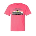 thumbnail image 1 of Wild Bobby, 1969 Plymouth Road Runner Hot Rod Racing, Cars and Trucks, Garment-Dyed Washed Look Short Sleeve Tees, Neon Pink, Medium, 1 of 3