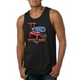 thumbnail image 1 of Wild Bobby, 1977 Ford Motors 77 Mustang Silhouette, Cars and Trucks, Men Graphic Tank Top, Black, Small, 1 of 4