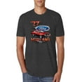 thumbnail image 1 of Wild Bobby, 1977 Ford Motors 77 Mustang Silhouette, Cars and Trucks, Men Premium Tri Blend Tee, Vintage Black, X-Large, 1 of 4