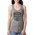 thumbnail image 1 of Wild Bobby, 1983 Vintage Distressed Ford Motors Legendary Power Cars and Trucks Ladies Racerback Tank Top, Heather Grey, X-Large, 1 of 3