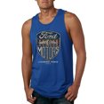 thumbnail image 1 of Wild Bobby, 1983 Vintage Distressed Ford Motors Legendary Power Cars and Trucks Mens Graphic Tank Top, Royal, 3XL, 1 of 3