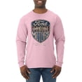 thumbnail image 1 of Wild Bobby, 1983 Vintage Distressed Ford Motors Legendary Power Cars and Trucks Mens Long Sleeve Shirt, Light Pink, Medium, 1 of 3
