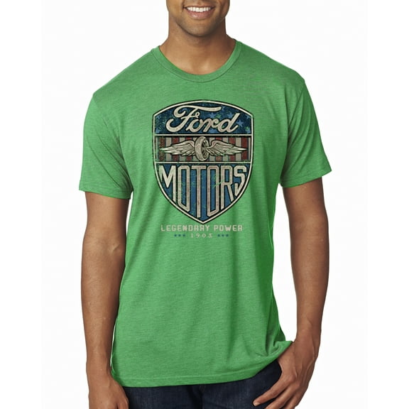 Wild Bobby, 1983 Vintage Distressed Ford Motors Legendary Power Cars and Trucks Mens Premium Tri Blend T-Shirt, Envy, Medium