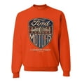 thumbnail image 1 of Wild Bobby, 1983 Vintage Distressed Ford Motors Legendary Power Cars and Trucks Unisex Crewneck Graphic Sweatshirt, Orange, Small, 1 of 3