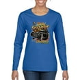 thumbnail image 1 of Wild Bobby, 1990 Vintage Garage Customs Hot Rod Classic Car Cars and Trucks Womens Graphic Long Sleeve T-Shirt, Royal, Large, 1 of 3