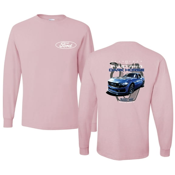 Wild Bobby 2025 Ford Mustang Dark Horse 500 HP 5.0L Men Long Sleeve Shirt