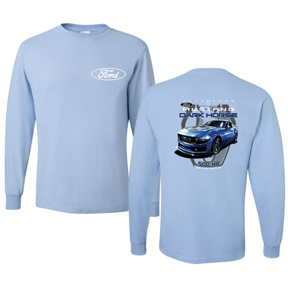 Wild Bobby 2025 Ford Mustang Dark Horse 500 HP 5.0L Men Long Sleeve Shirt