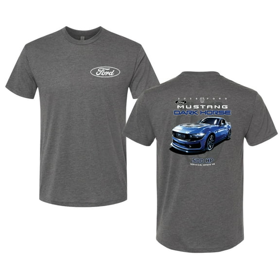 Wild Bobby 2025 Ford Mustang Dark Horse 500 HP 5.0L Men Premium Tri Blend Tee