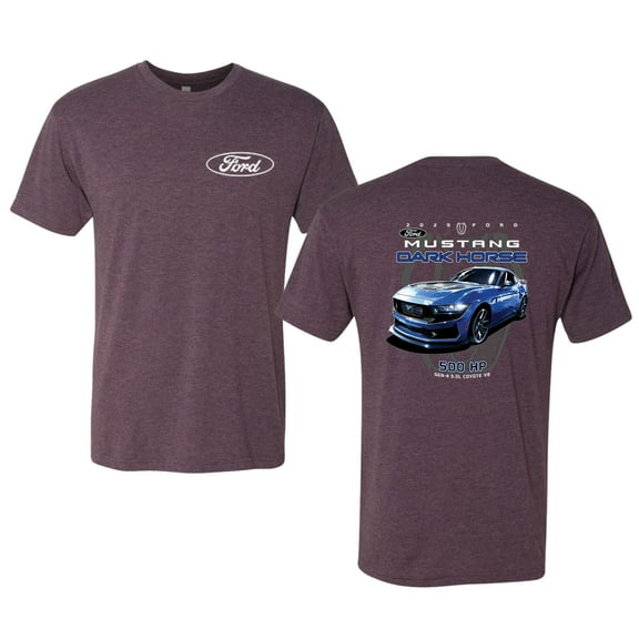 Wild Bobby 2025 Ford Mustang Dark Horse 500 HP 5.0L Men Premium Tri Blend Tee