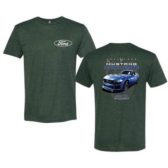 Wild Bobby 2025 Ford Mustang Dark Horse 500 HP 5.0L Men Premium Tri Blend Tee