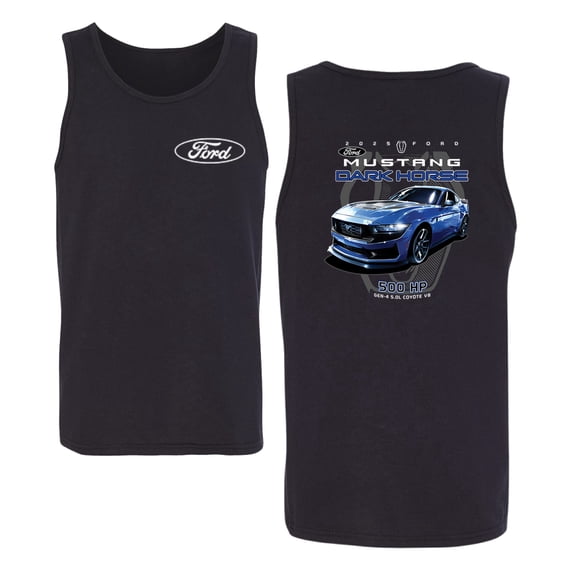 Wild Bobby 2025 Ford Mustang Dark Horse 500 HP 5.0L Men Tank Top