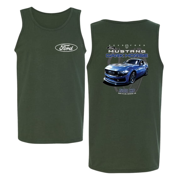 Wild Bobby 2025 Ford Mustang Dark Horse 500 HP 5.0L Men Tank Top
