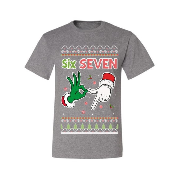 Wild Bobby 6 7 Christmas Hands Christmas Design Sweater | Holiday Men Tee