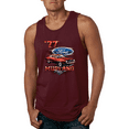 thumbnail image 1 of Wild Bobby, 77 Ford Mustang Classic Red Hot Rod Classic Logo Cars and Trucks Graphic Tank Top, 1 of 1
