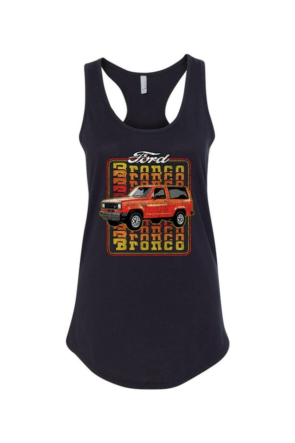 '83 Ford Bronco II Women Racerback Tank Top