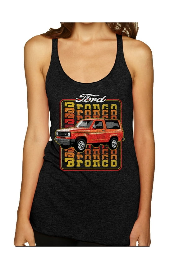 '83 Ford Bronco II Women Tri-Blend Racerback Tank Top
