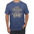 thumbnail image 1 of Wild Bobby, A Little Country, A Little Hood, Pop Culture, Men Graphic Tee, Vintage Heather Blue, 3X-Large, 1 of 4