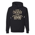 thumbnail image 1 of Wild Bobby, A Little Country, A Little Hood, Pop Culture, Unisex Graphic Hoodie Sweatshirt, Black, Small, 1 of 4