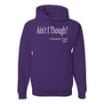 thumbnail image 1 of Wild Bobby, Ain't I Though? Sojourner Truth 1851, Unisex Graphic Hoodie SweatTees, Purple, Medium, 1 of 3