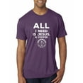 thumbnail image 1 of Wild Bobby, All I Need is Jesus & Coffee Inspirational/Christian Men Premium Tri Blend Tee, Vintage Purple, XX-Large, 1 of 6