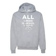 thumbnail image 1 of Wild Bobby All I Need is Jesus & Coffee Inspirational/Christian Unisex Graphic Hoodie Sweatshirt, Heather Grey, Small, 1 of 6