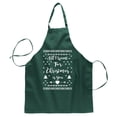 thumbnail image 1 of Wild Bobby All I Want For Christmas is You Right Ugly Christmas Butcher Graphic Apron for Kitchen BBQ Grilling Cooking , Kelly, One Size, 1 of 3