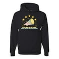 thumbnail image 1 of Wild Bobby All Star Cheerleading Megaphone Girl Sports Unisex Graphic Hoodie Sweatshirt, Black, Small, 1 of 5