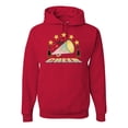 thumbnail image 1 of Wild Bobby All Star Cheerleading Megaphone Girl Sports Unisex Graphic Hoodie Sweatshirt, Red, X-Large, 1 of 5