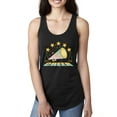 thumbnail image 1 of Wild Bobby All Star Cheerleading Megaphone Girl Sports Women Racerback Tank Top, Black, Small, 1 of 5