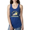 thumbnail image 1 of Wild Bobby All Star Cheerleading Megaphone Girl Sports Women Racerback Tank Top, Royal, Small, 1 of 5