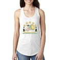 thumbnail image 1 of Wild Bobby All Star Cheerleading Megaphone Girl Sports Women Racerback Tank Top, White, Large, 1 of 5