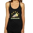 thumbnail image 1 of Wild Bobby All Star Cheerleading Megaphone Girl Sports Women Tri-Blend Racerback Tank Top, Vintage Black, Large, 1 of 5