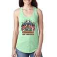 thumbnail image 1 of Wild Bobby, American By Birth Christian By Choice USA Flag Inspirational/Christian Ladies Racerback Tank Top, Mint, Large, 1 of 3