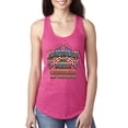 thumbnail image 1 of Wild Bobby, American By Birth Christian By Choice USA Flag Inspirational/Christian Ladies Racerback Tank Top, Raspberry, X-Large, 1 of 3