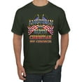thumbnail image 1 of Wild Bobby, American By Birth Christian By Choice USA Flag Inspirational/Christian Men's Graphic T-Shirt, Forest Green, 5XL, 1 of 3