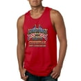 thumbnail image 1 of Wild Bobby, American By Birth Christian By Choice USA Flag Inspirational/Christian Mens Graphic Tank Top, Red, 3XL, 1 of 3
