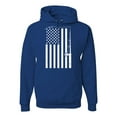 thumbnail image 1 of Wild Bobby, American Flag Fishing Rod ,Graphic Hoodie, Royal, Medium, 1 of 3