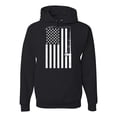 thumbnail image 1 of Wild Bobby, American Flag Fishing Rod USA Pride, Graphic Hoodie, Black, Medium, 1 of 3