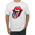 thumbnail image 1 of Wild Bobby, American Flag Lips Tongue Out, Men Graphic Tees, White, 5XL, 1 of 3